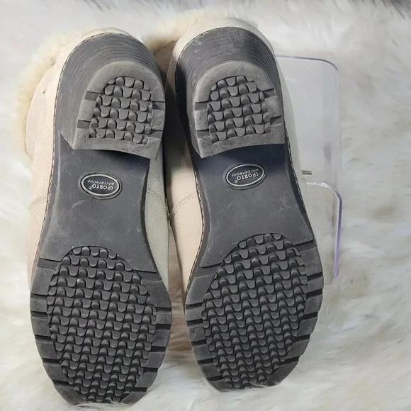 SPORTO‎ Womens 9 Beige Waterproof Insulated Faux Fur Winter Boots Heeled Stylish - Picture 11 of 13